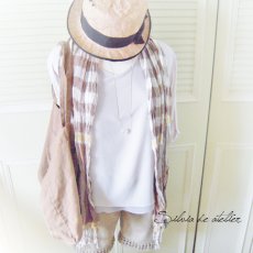 画像5: クリスタルラフロックタンブル　ゴールドストリングスチェーン　ロングネックレス (5)