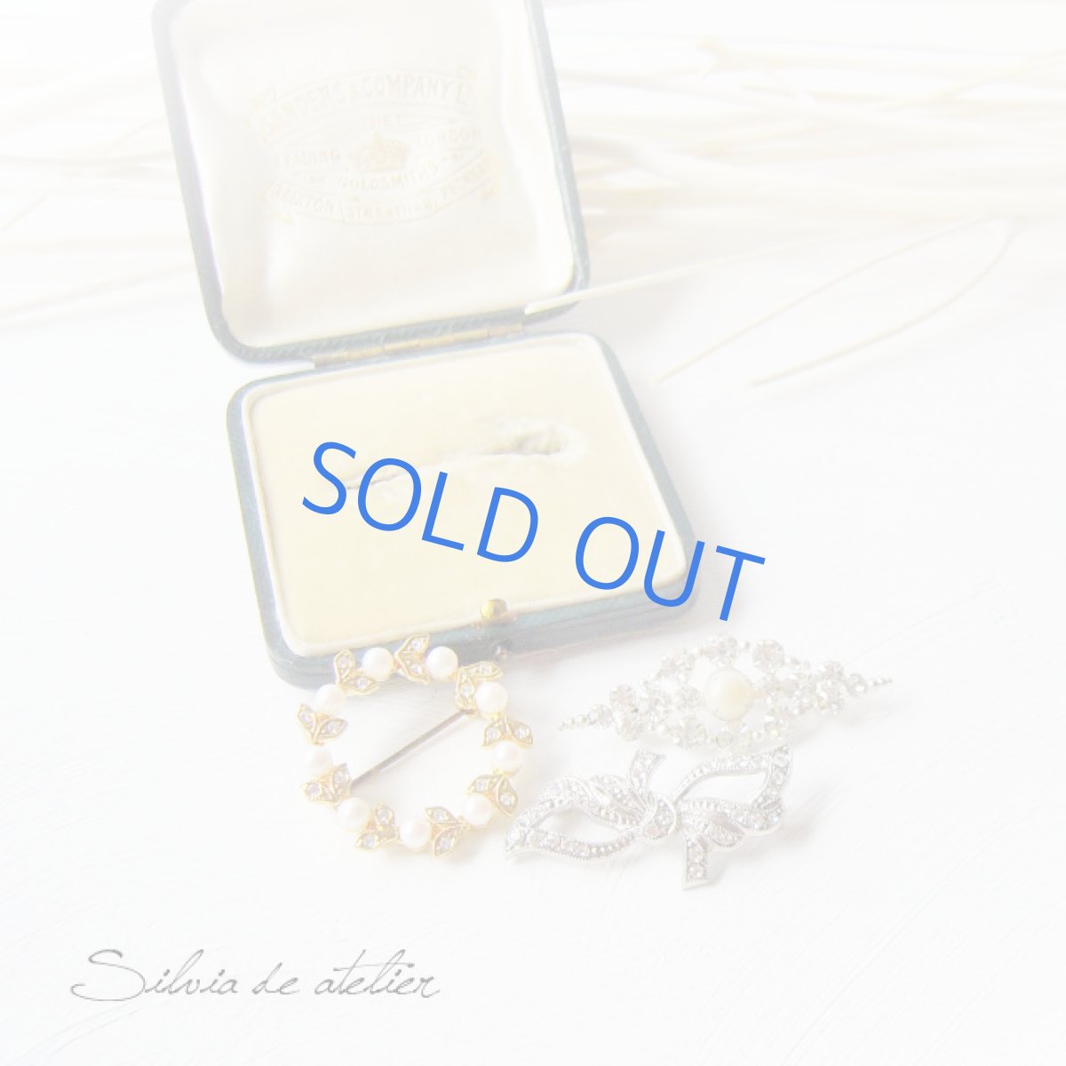 画像4: Vintage　リボンモチーフ　ブローチ (4)