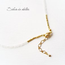 画像3: ２WAＹ　レインボームーンストーン　クリスタル　ショートネックレス (3)