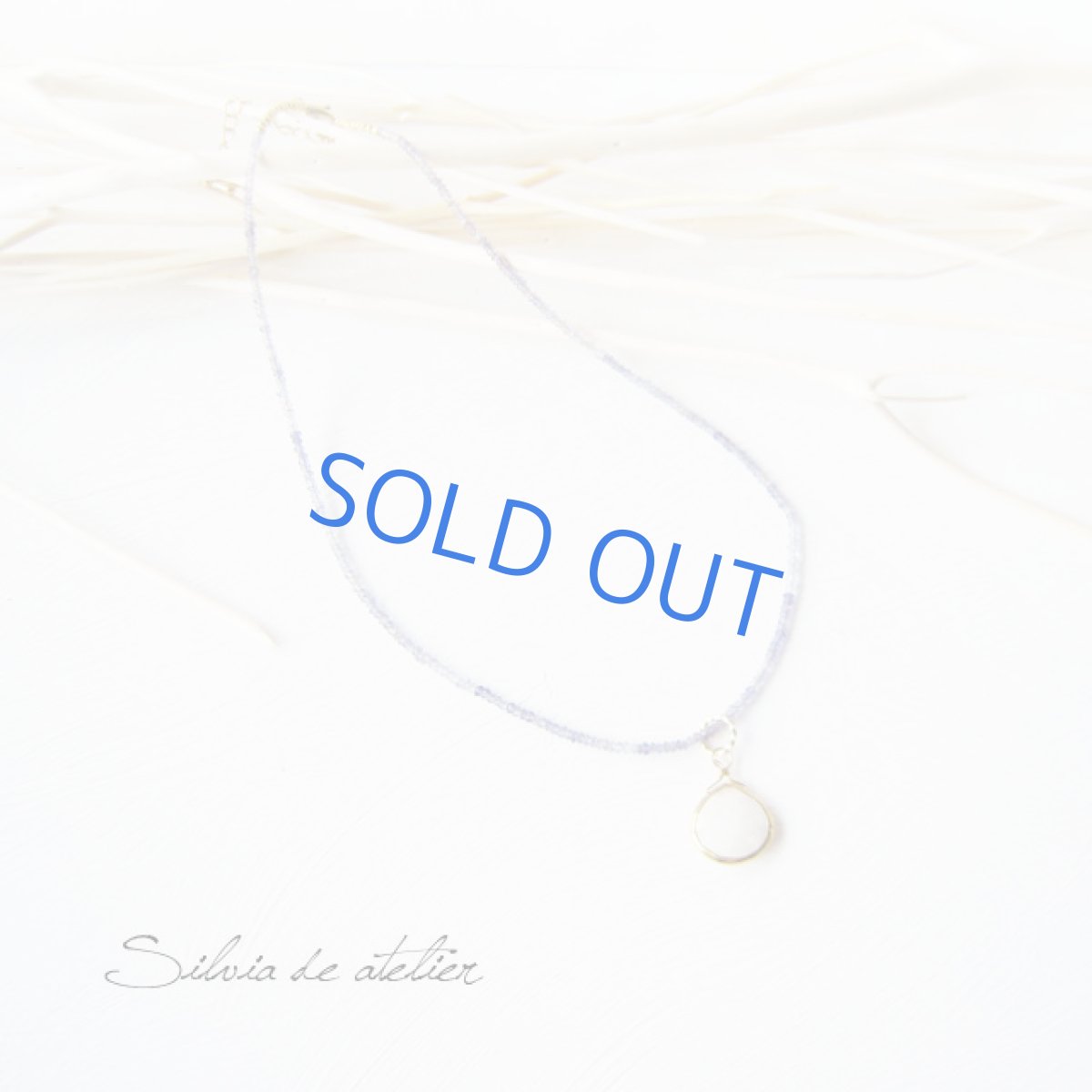 画像2: 2WAY レインボームーンストーン　アイオライト　ショートネックレス (2)