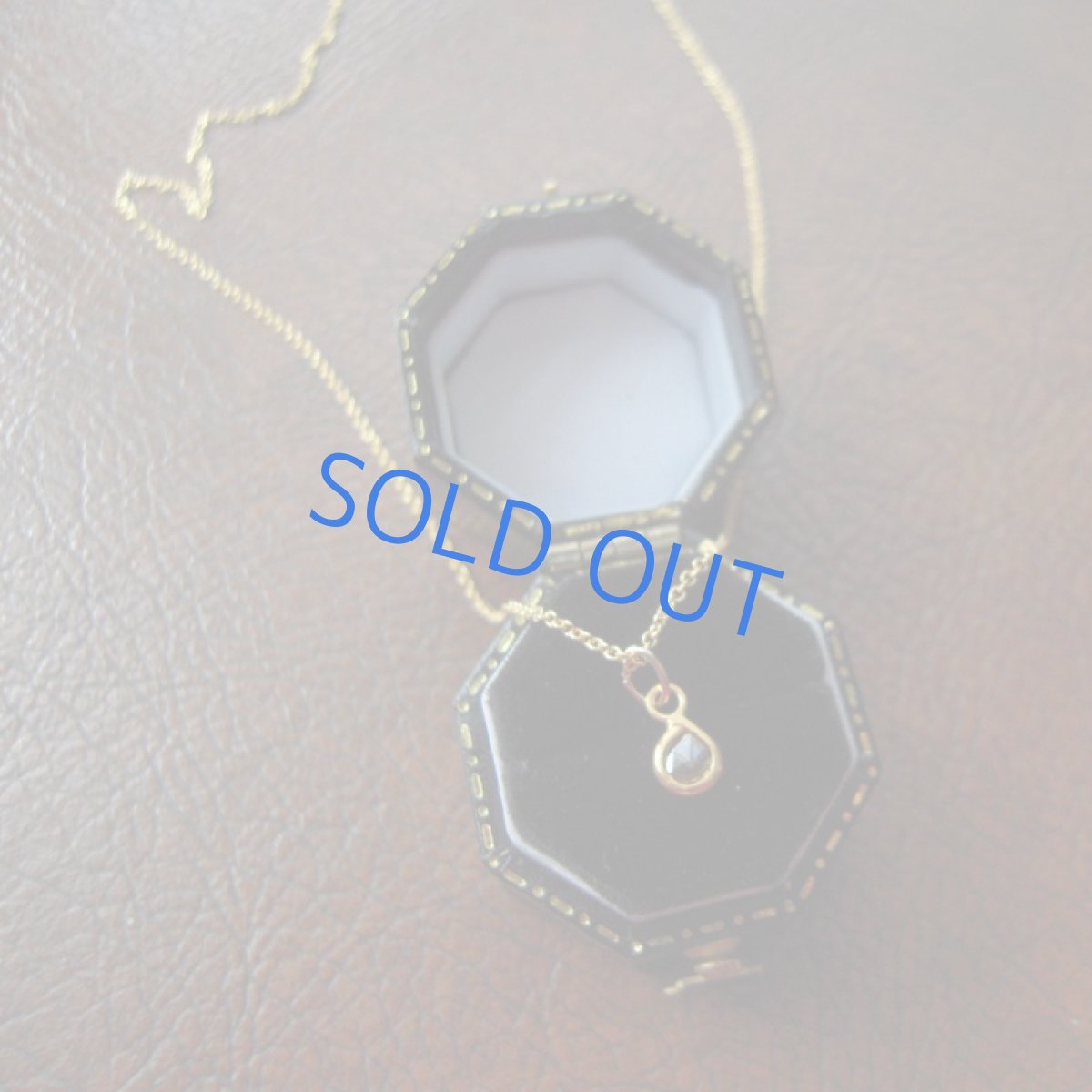 画像3: 【訳あり半額】14Kフレーム　天然プチダイヤモンド　ブラウンカラーマロン　14kgfネックレス (3)