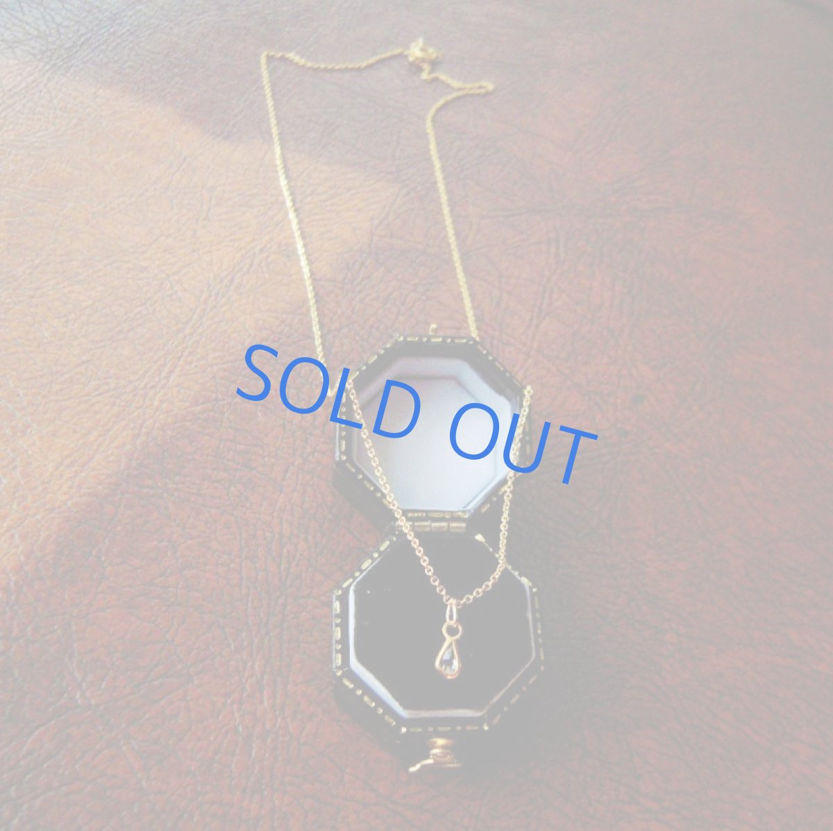 画像3: 14Kフレーム　天然プチダイヤモンド　ホワイトカラードロップ　14kgfネックレス (3)