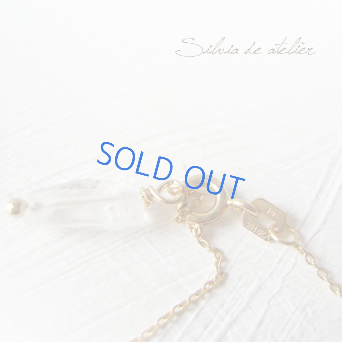 画像2: 残り1点・フルムーンチャーム　クリスタルパール　14ｋｇｆネックレス (2)