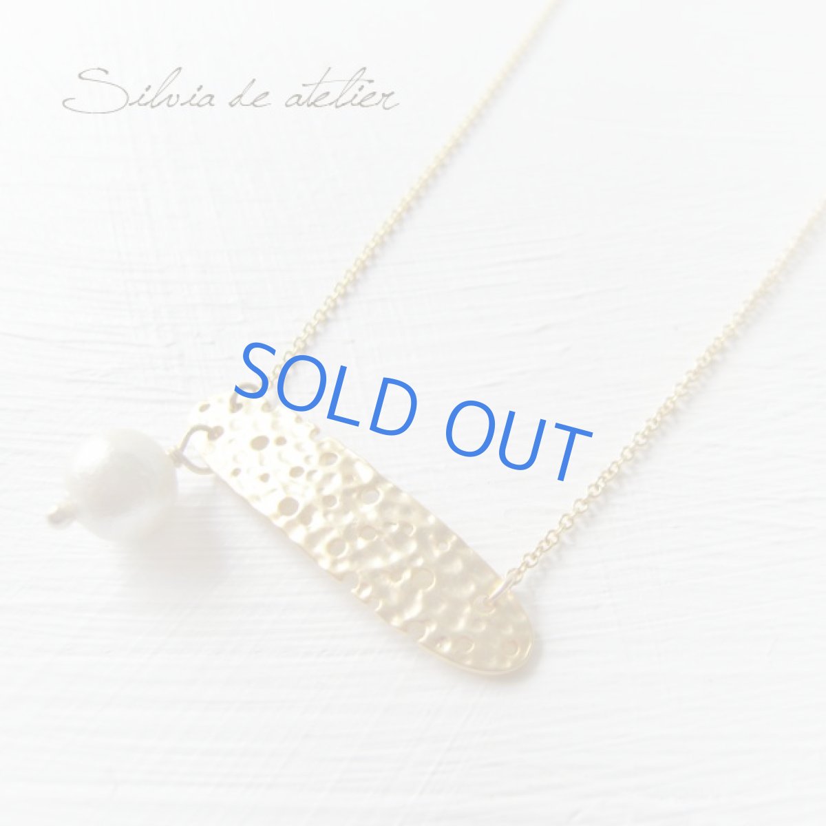 画像4: コットンパール　穴あきチャーム　14ｋｇｆネックレス (4)