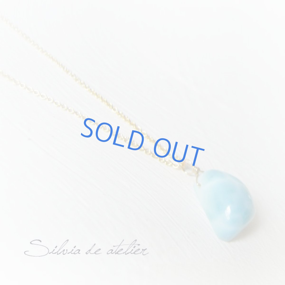 画像3: カリビアンラリマール　タブレット　14ｋｇｆネックレス（アイオライトアジャスター付） (3)