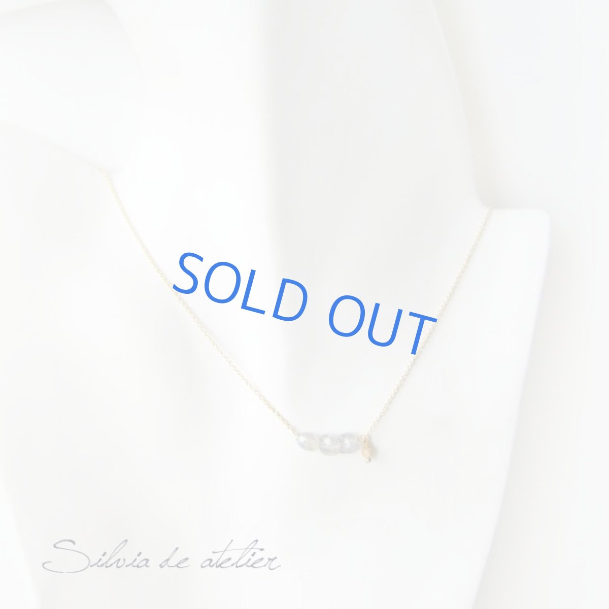 画像2: ラブラドライトタンブル　14kgfスターダストボール付　14ｋｇｆネックレス　 (2)