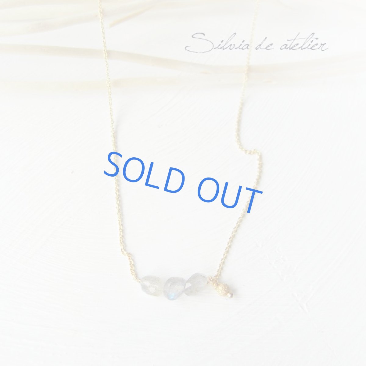 画像3: ラブラドライトタンブル　14kgfスターダストボール付　14ｋｇｆネックレス　 (3)