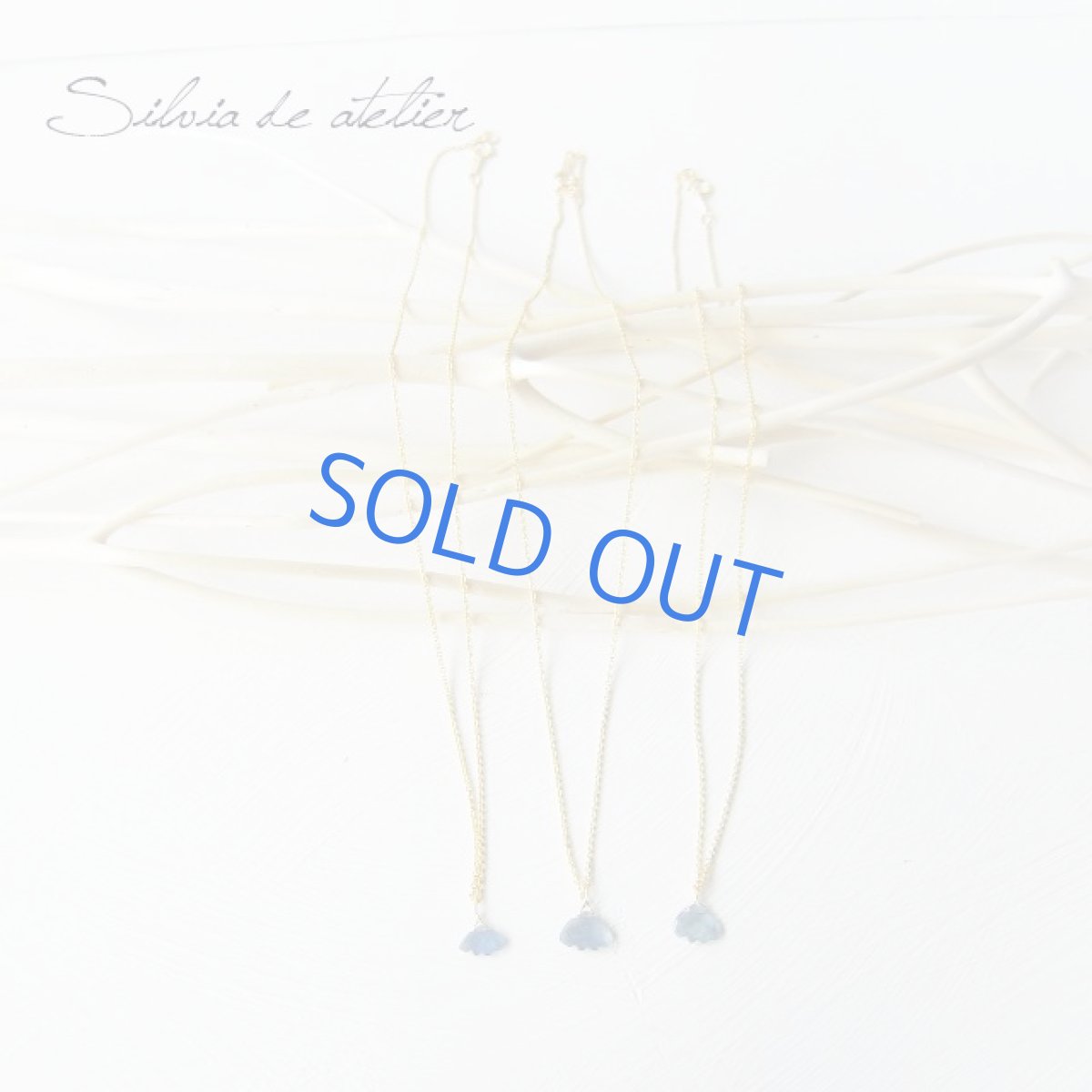 画像2: ラッキーチャーム　ドルフィンキックカービング　ブルーサファイヤ　14ｋｇｆネックレス　 (2)