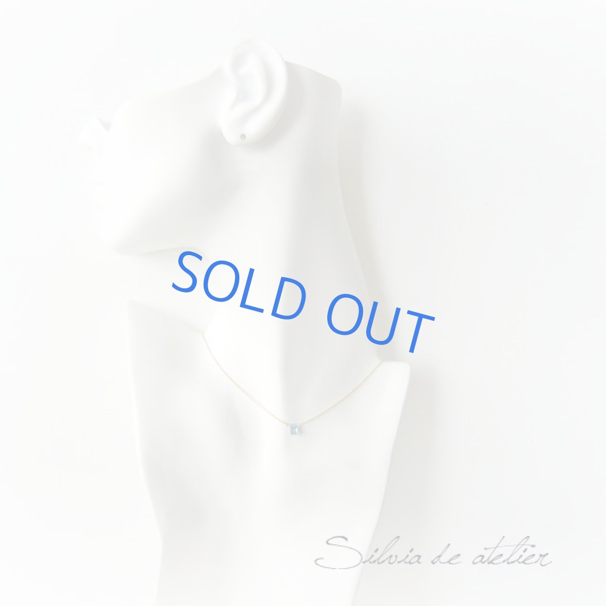 画像5: <訳あり＞ブルーアパタイト　レクタングルジェムカット　14ｋｇｆネックレス　 (5)