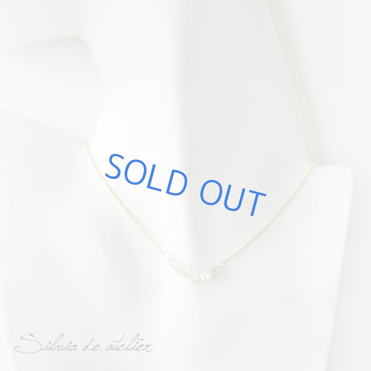 画像4: ロイヤルムーンストーン＆ケシパール　ダブルライン　14ｋｇｆネックレス　 (4)