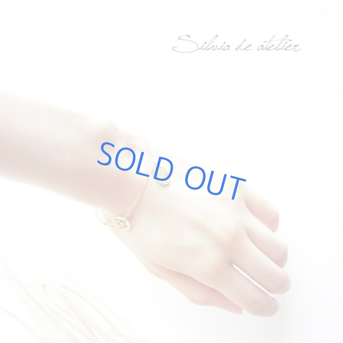 画像3: vintageメダイチャーム　ロードライトガーネット　デザイン　14kgfブレスレット (3)