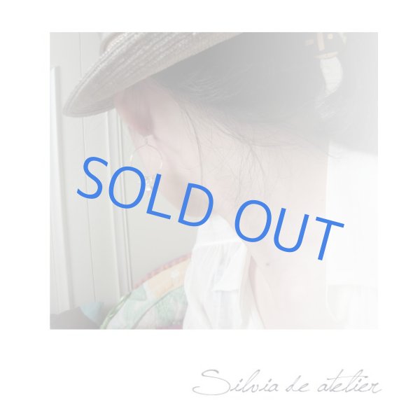 クリスタルジェムカット クリスタルフリンジシャンデリアフープピアス  