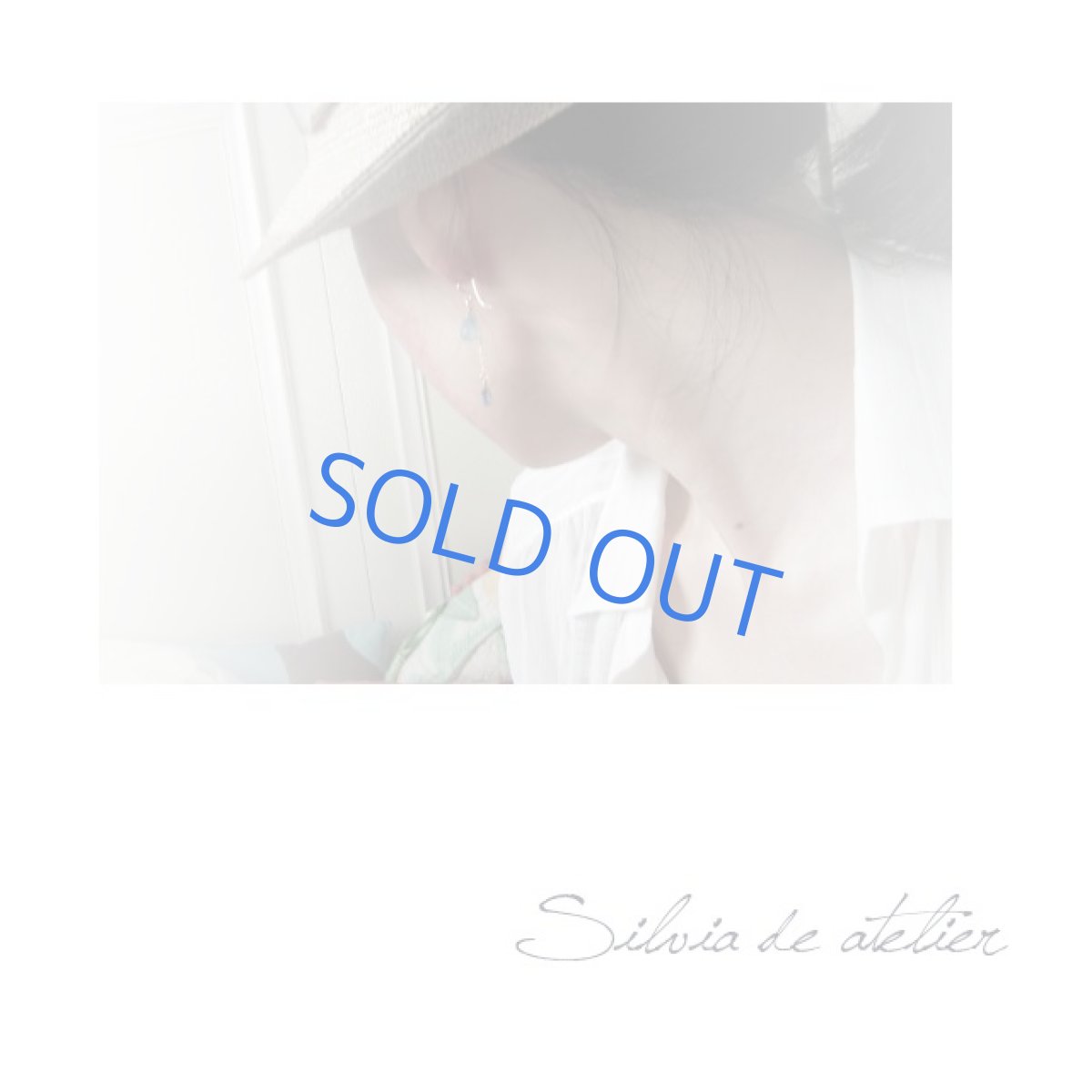 画像5: ブルーカルセドニー　カイヤナイトチェーン　14kgfピアス (5)