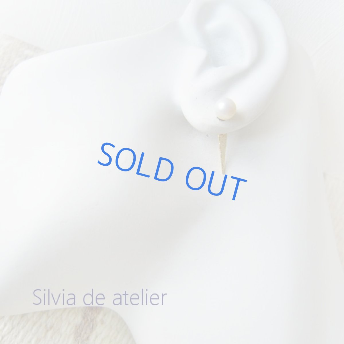 画像3: ２WAY　淡水パールキャッチ　トライアングル　14kgfポストピアス (3)