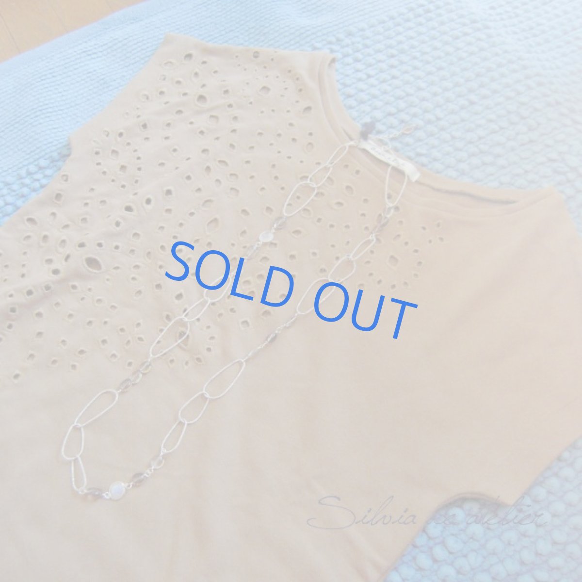 画像5: スモーキークォーツ×ロイヤルムーンストーン　マットシルバーリングネックレス (5)