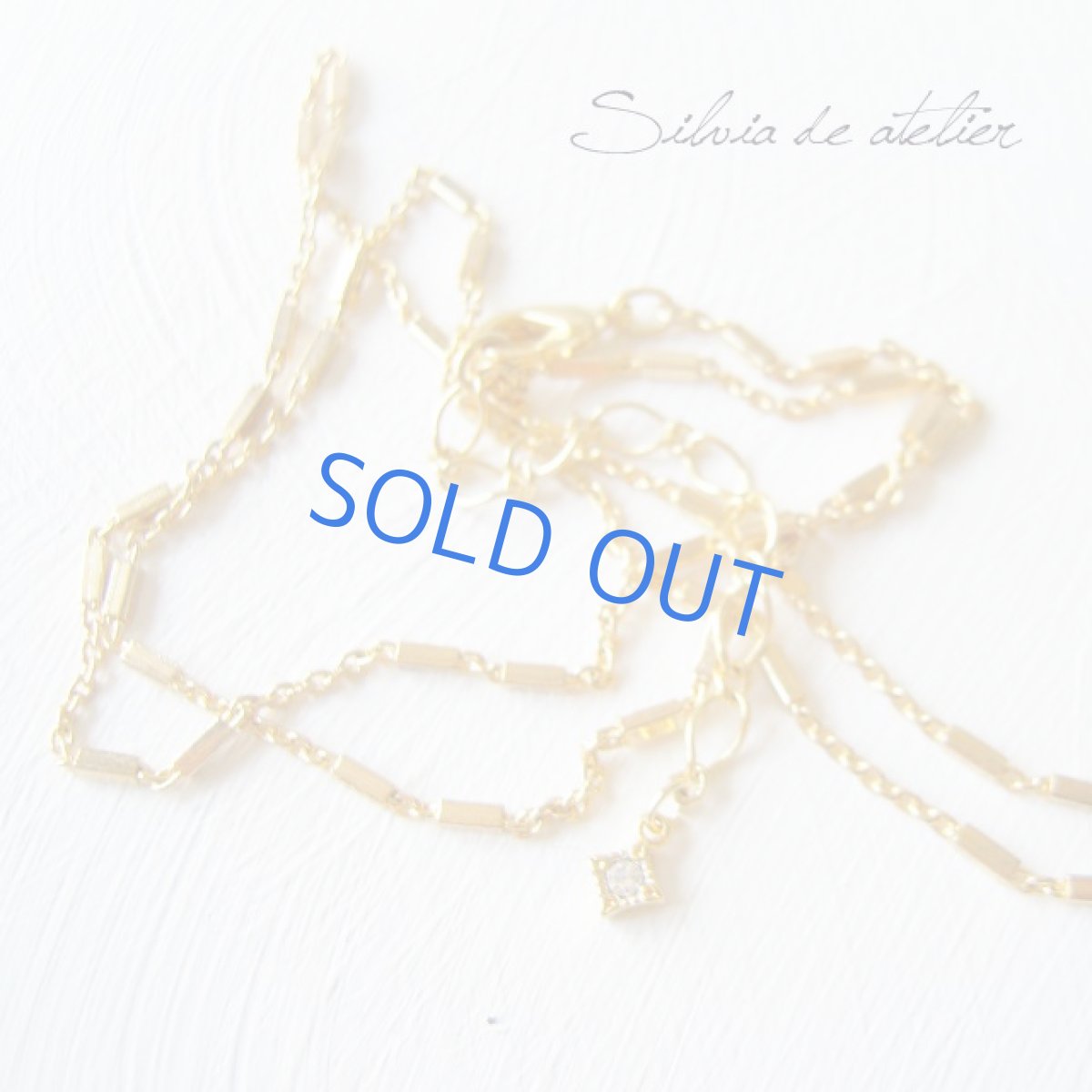 画像5: ダルメシアン柄シェル　ドロップチャーム　ゴールドロングネックレス　 (5)