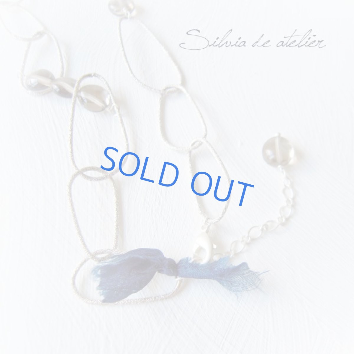 画像4: スモーキークォーツ×ロイヤルムーンストーン　マットシルバーリングネックレス (4)