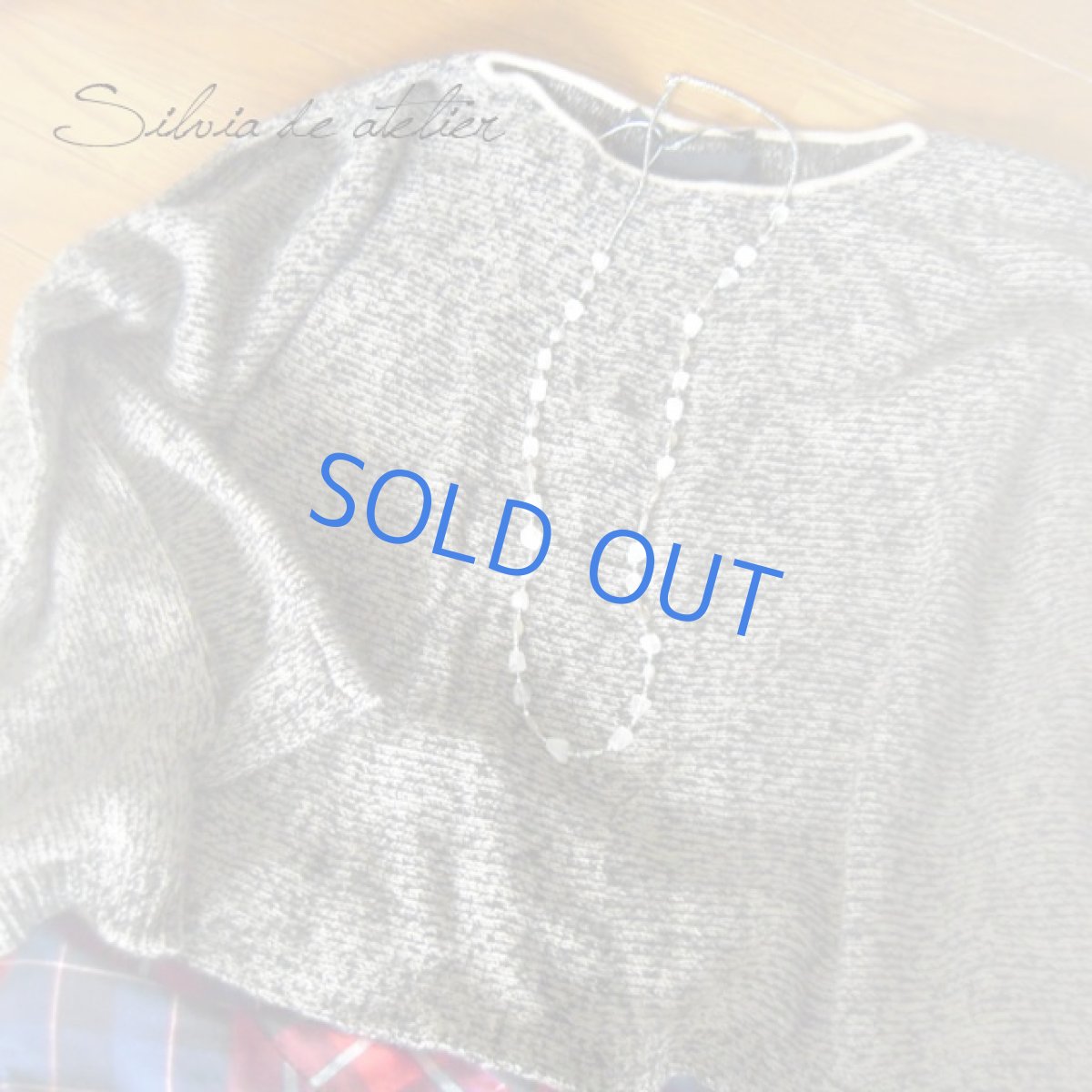 画像3: ムーンストーンタンブル＆チェコガラス　へマタイトビーズ　ロングネックレス (3)