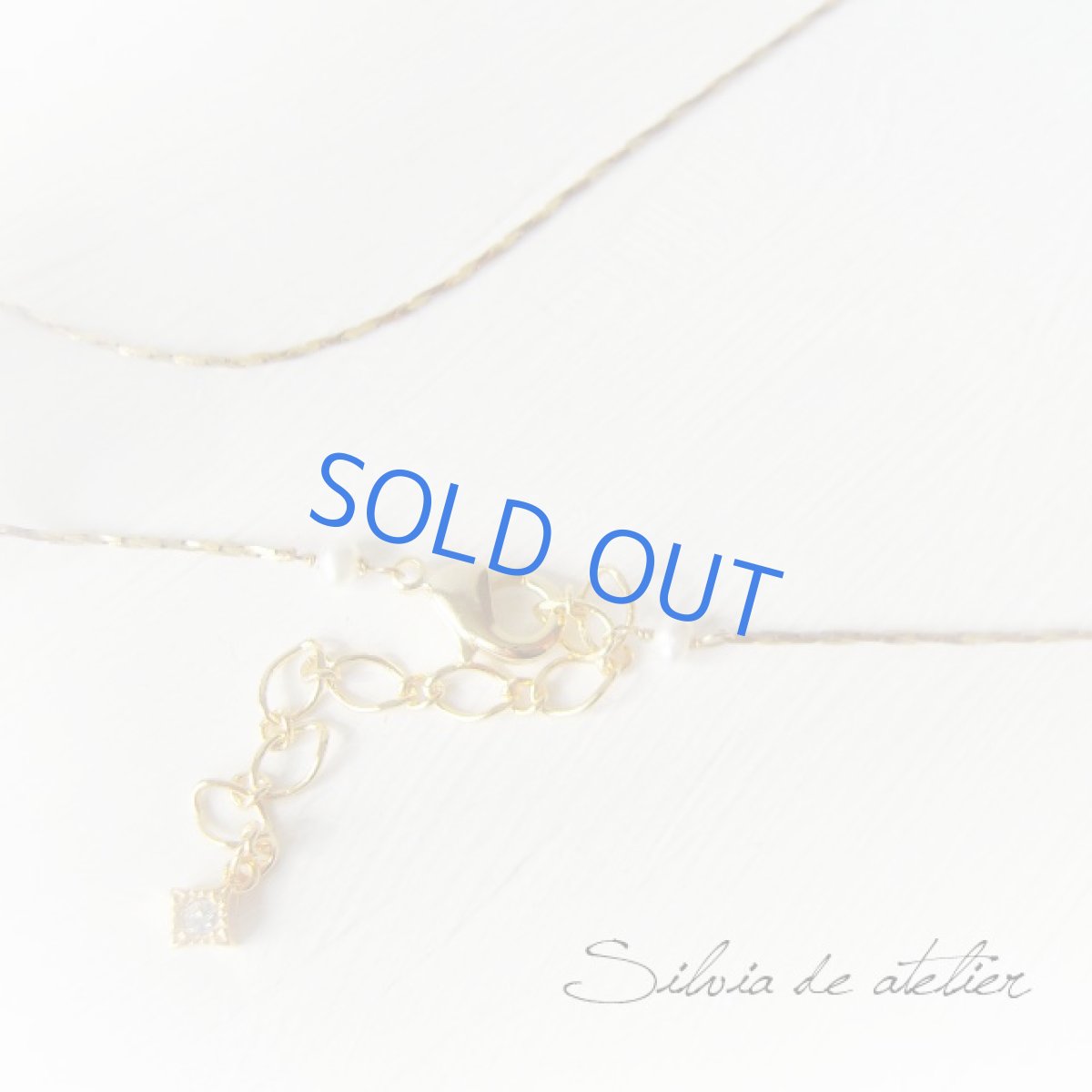 画像3: スワロフスキー　クリスタル　ビジュー雪の結晶　ゴールドチェーンネックレス (3)