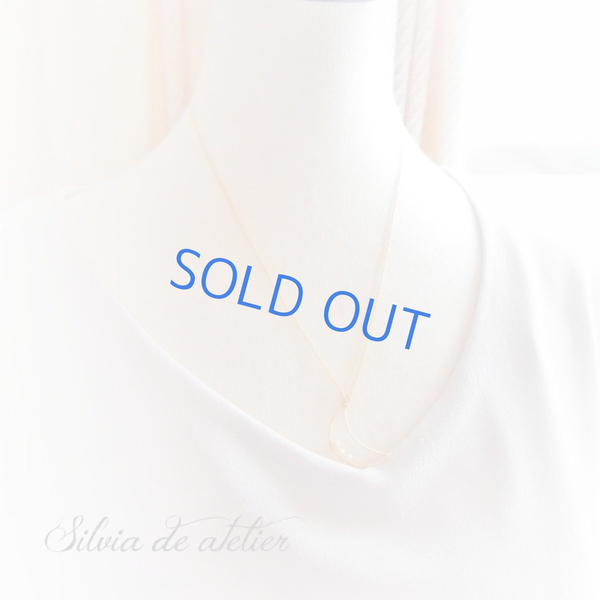 画像4: 三日月ワイヤー　淡水パール　14ｋｇｆゴールドネックレス（アジャスター付） (4)