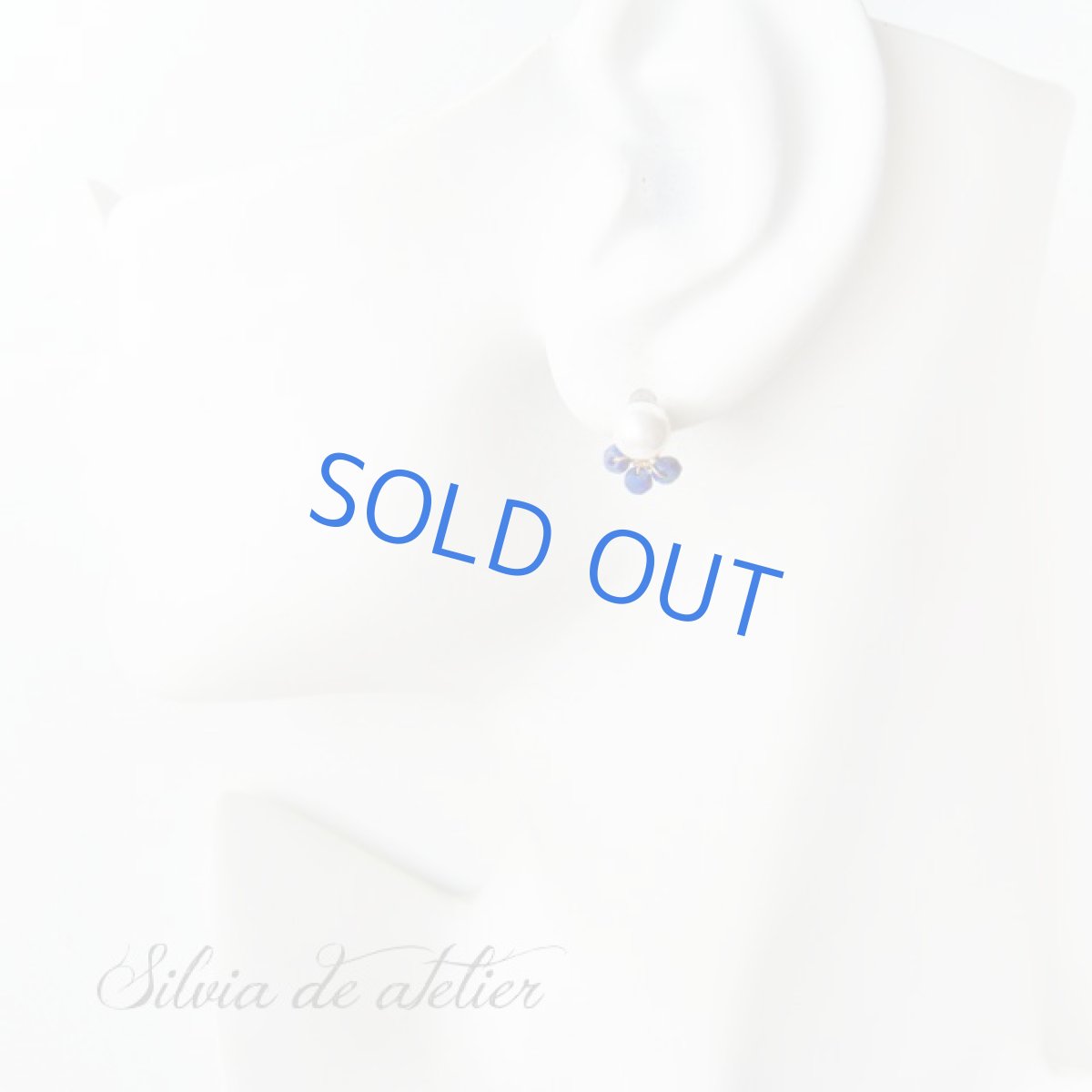 画像5: 〜プチピアス〜ラピスラズリ＆プラパール　樹脂ポスト　ピアス (5)