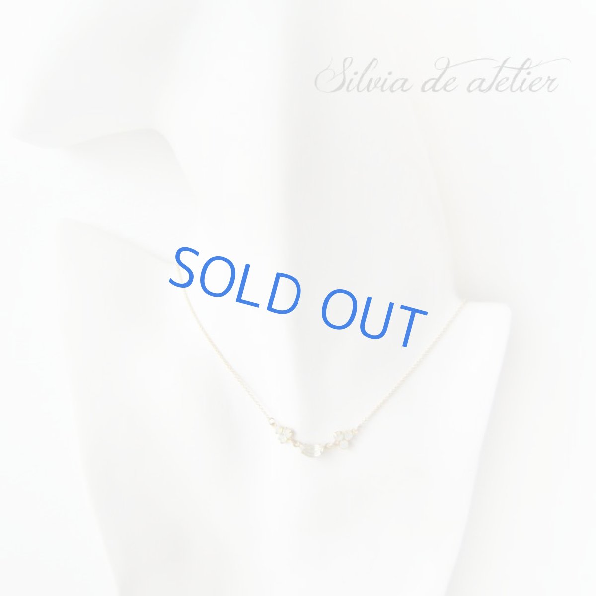 画像4: デッドストック　三日月グラスストーン　オパールスワロフスキー　14kgfネックレス (4)