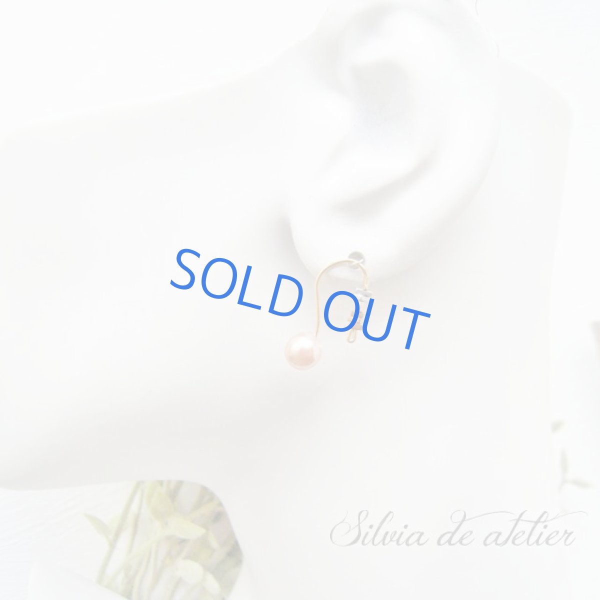 画像5: ３WAY　ヘマタイト　14kgfピアスフック　ピンクプラパールキャッチ付 (5)