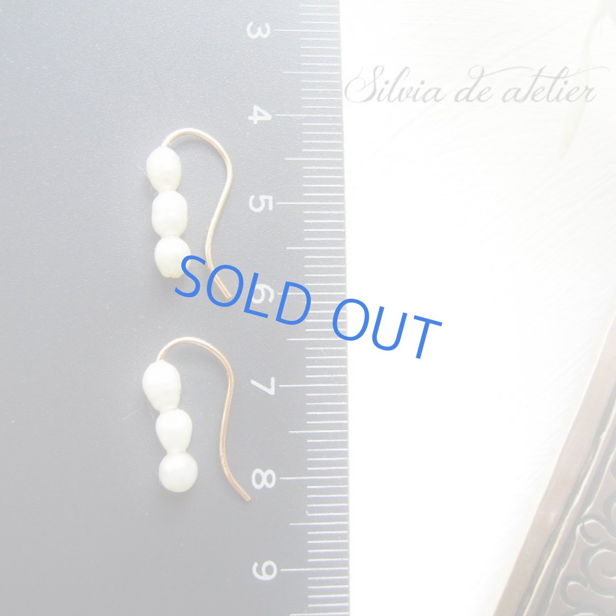 画像2: ２ＷＡＹ　ミント淡水パール　ライス　14kgフック　イヤークリップピアス (2)