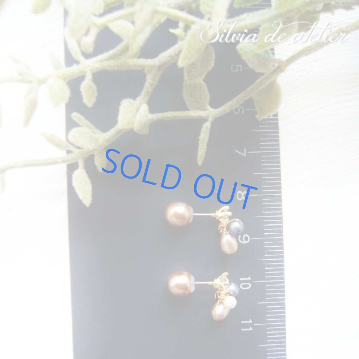 画像2: 〜プチピアス〜　3トーン淡水パール　ジルコニアチタンポスト　ピアス (2)