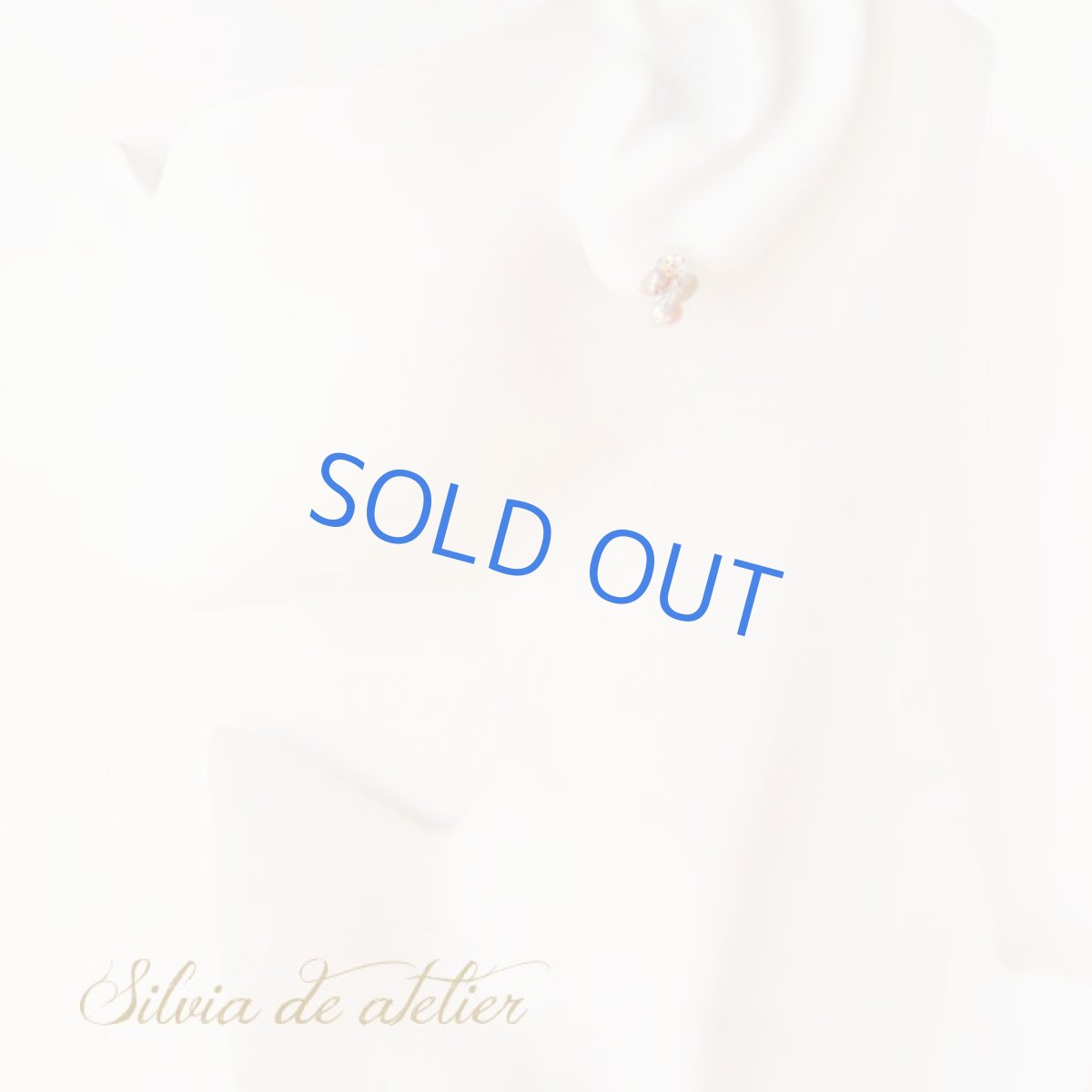 画像5: 〜プチクリップ〜　淡水パール　リバーシブル　樹脂製ひ型イヤークリップ (5)