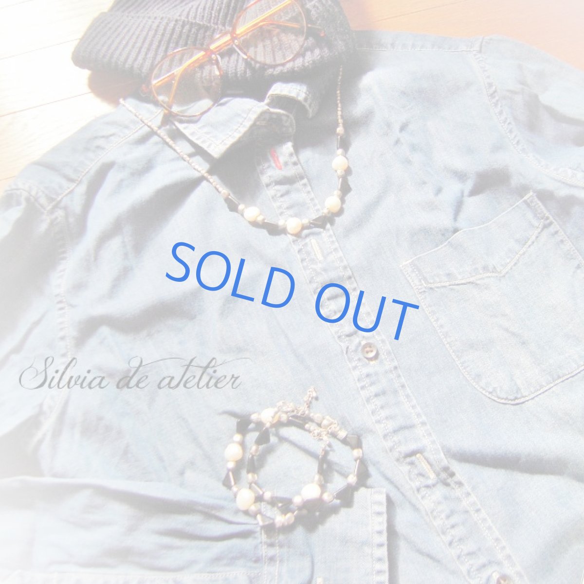 画像3: 【Bタイプ】　トライアングル　モノトーン　アンティークシルバー　ブレスレット (3)