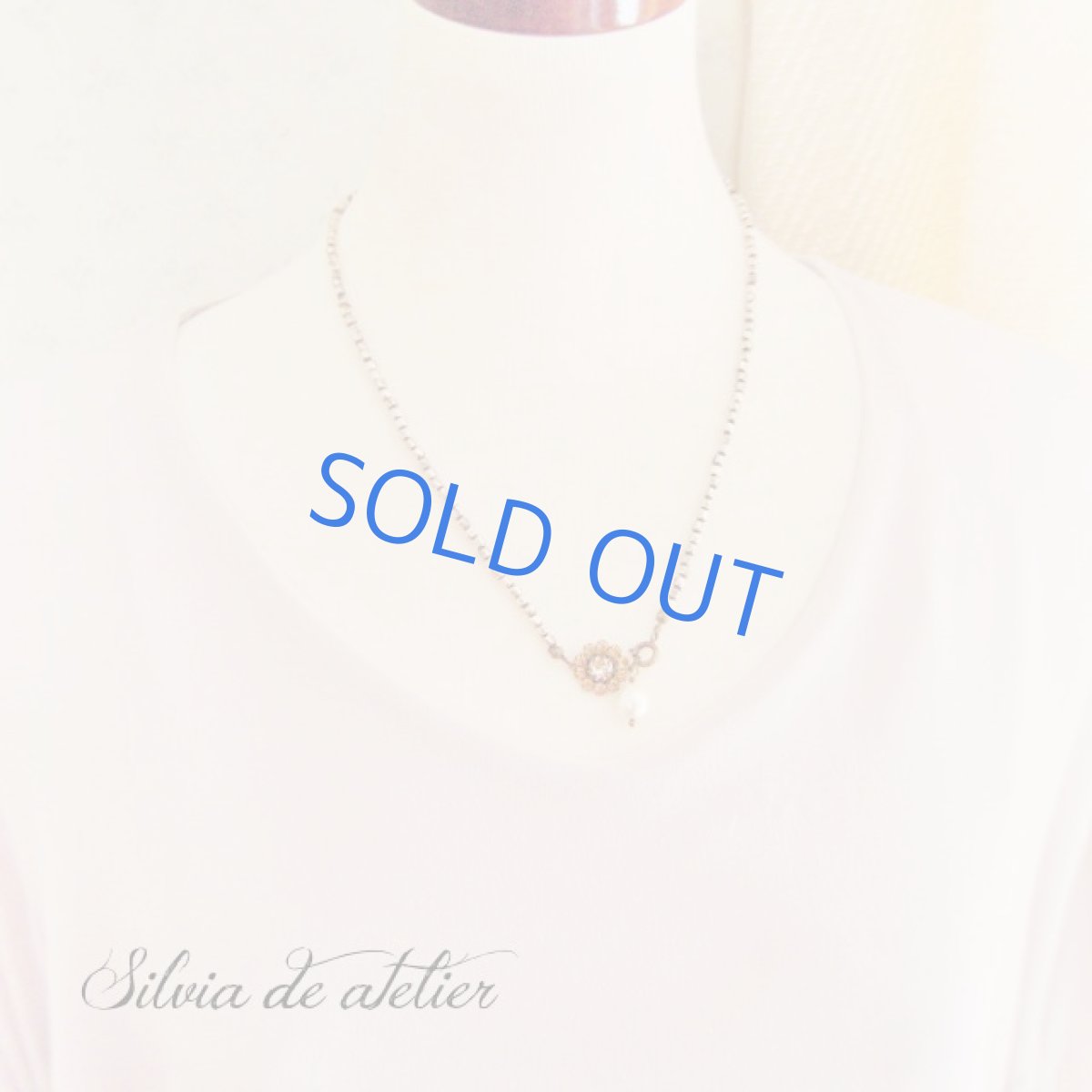 画像3: ２WAY　スモーキークォーツ3粒　デザイン金具　アンティークシルバー　ショートネックレス (3)