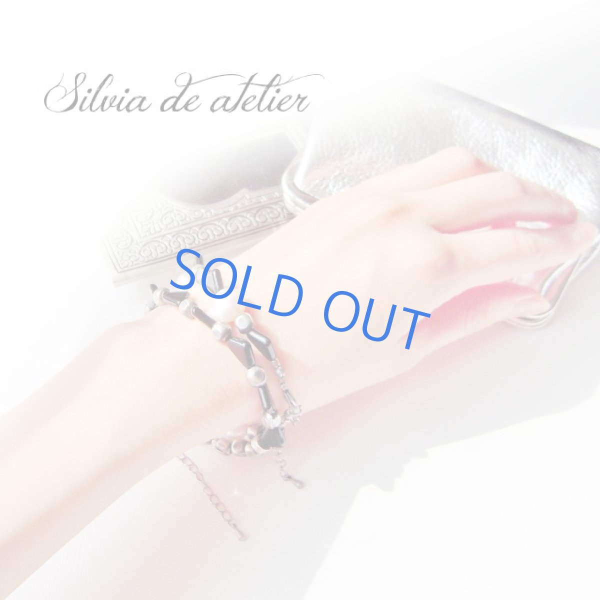 画像2: 【Aタイプ】　トライアングル　＆淡水パール大粒バロック　アンティークシルバー　ブレスレット (2)