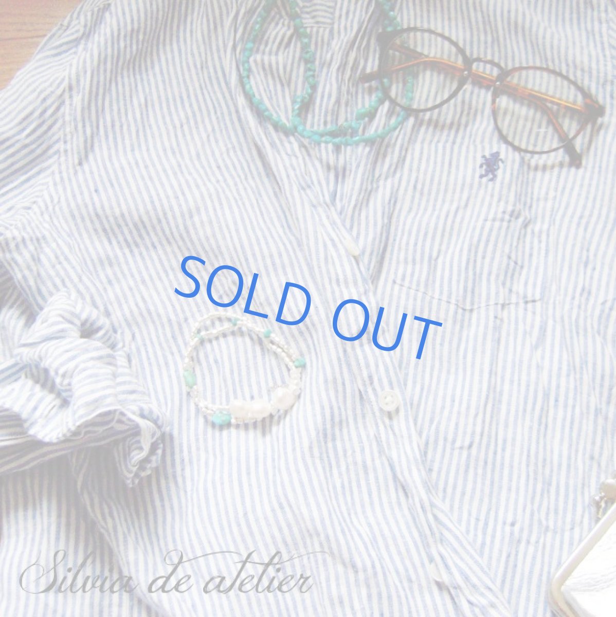 画像4: 淡水パールバロック＆アパタイト　ラフタンブル　マットシルバービーズ　2連ブレスレット (4)