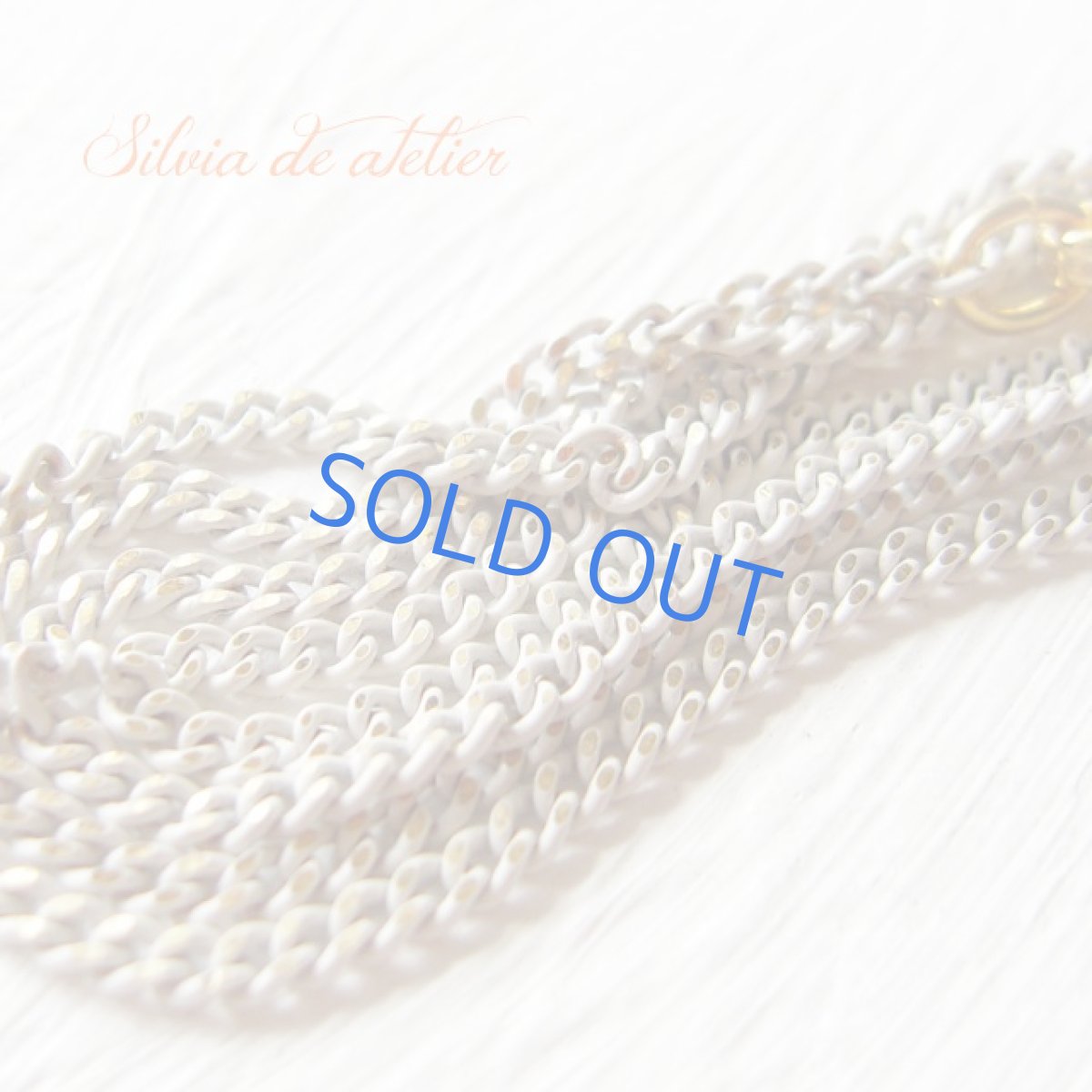 画像3: 【Storyシリーズ】よだかの星　樹脂カボション　ホワイトゴールドチェーン　ロングネックレス＜B＞ (3)