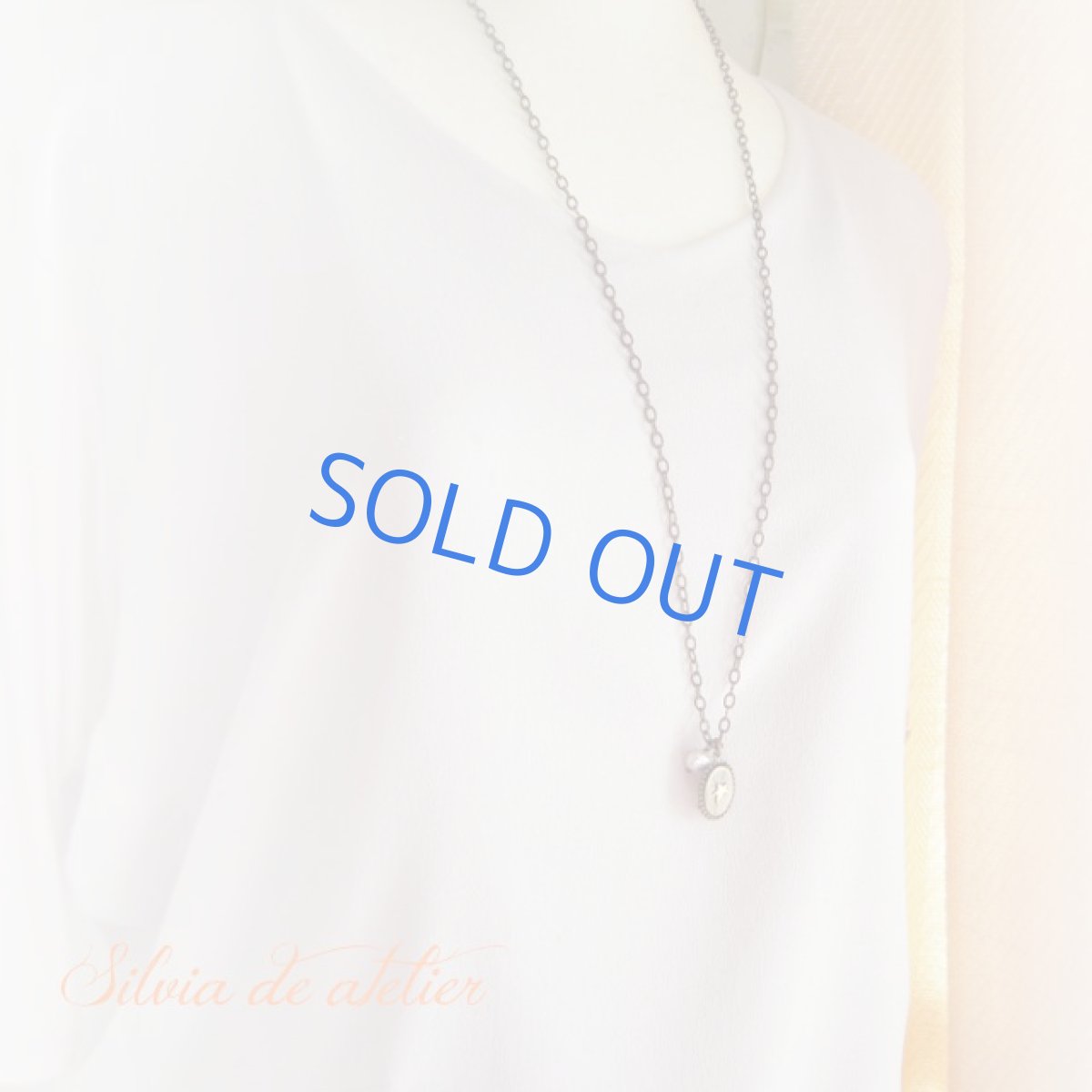 画像4: 【Storyシリーズ】よだかの星　樹脂カボション　アンティークゴールドチェーン　ロングネックレス＜A＞ (4)