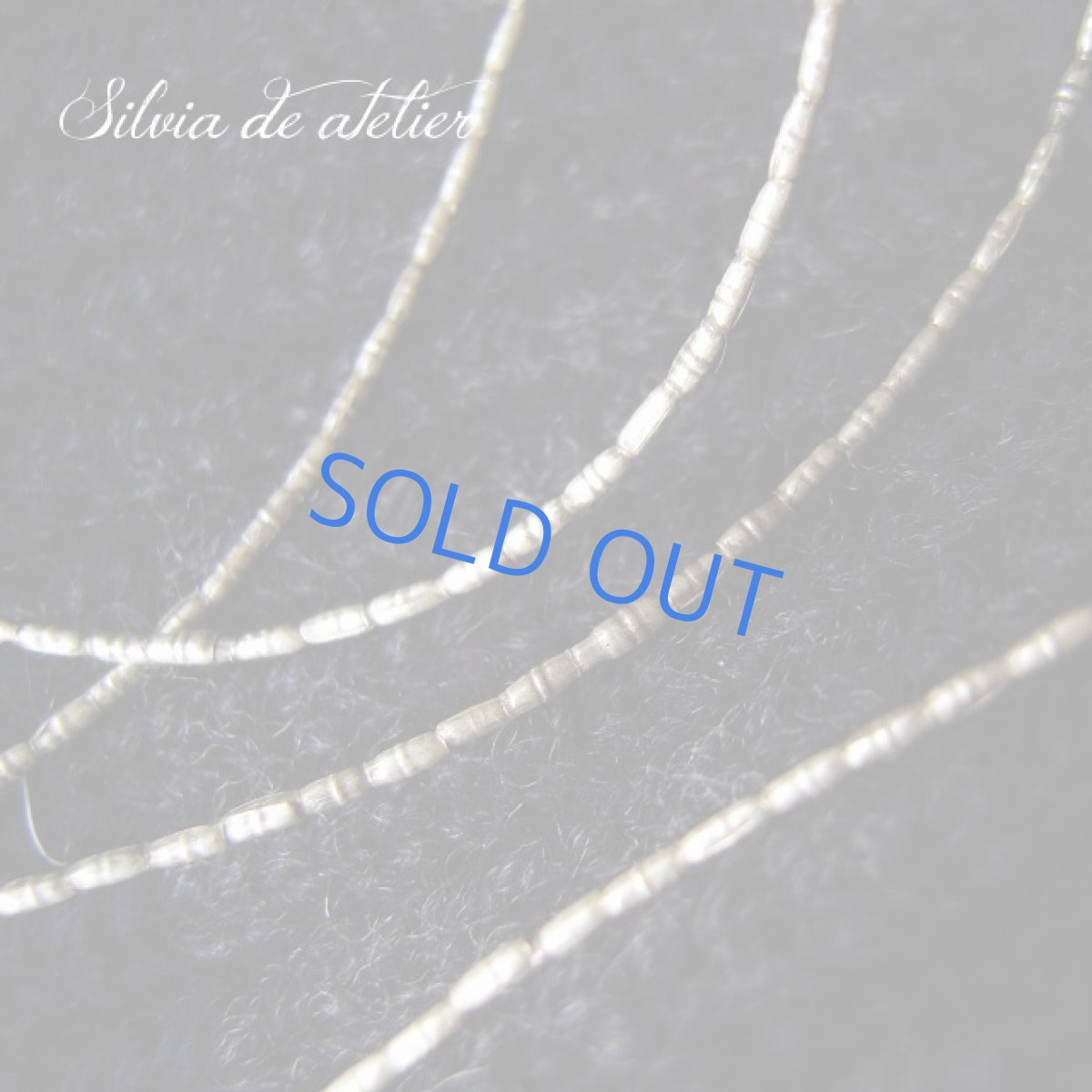 画像4: 再入荷♪カレンシルバー950　アリゾナ産　スリーピングビューティーターコイズ　タンブル　ミディアムネックレス（約75ｃｍ+アジャスター） (4)