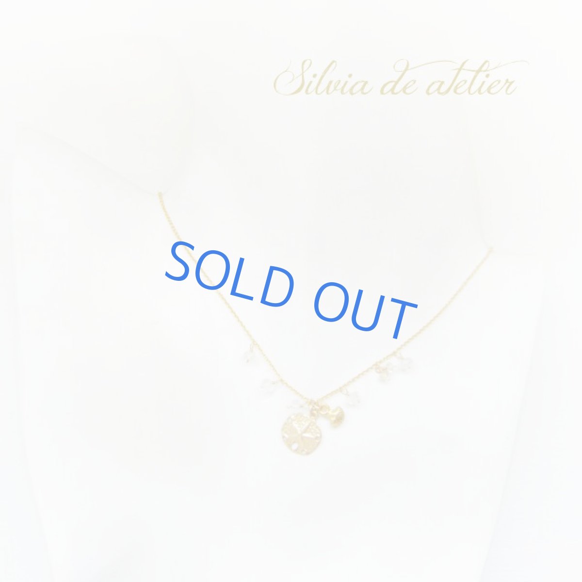 画像3: ビーズフリンジ　サンドダラー＆シェルチャーム　14kgfネックレス (3)