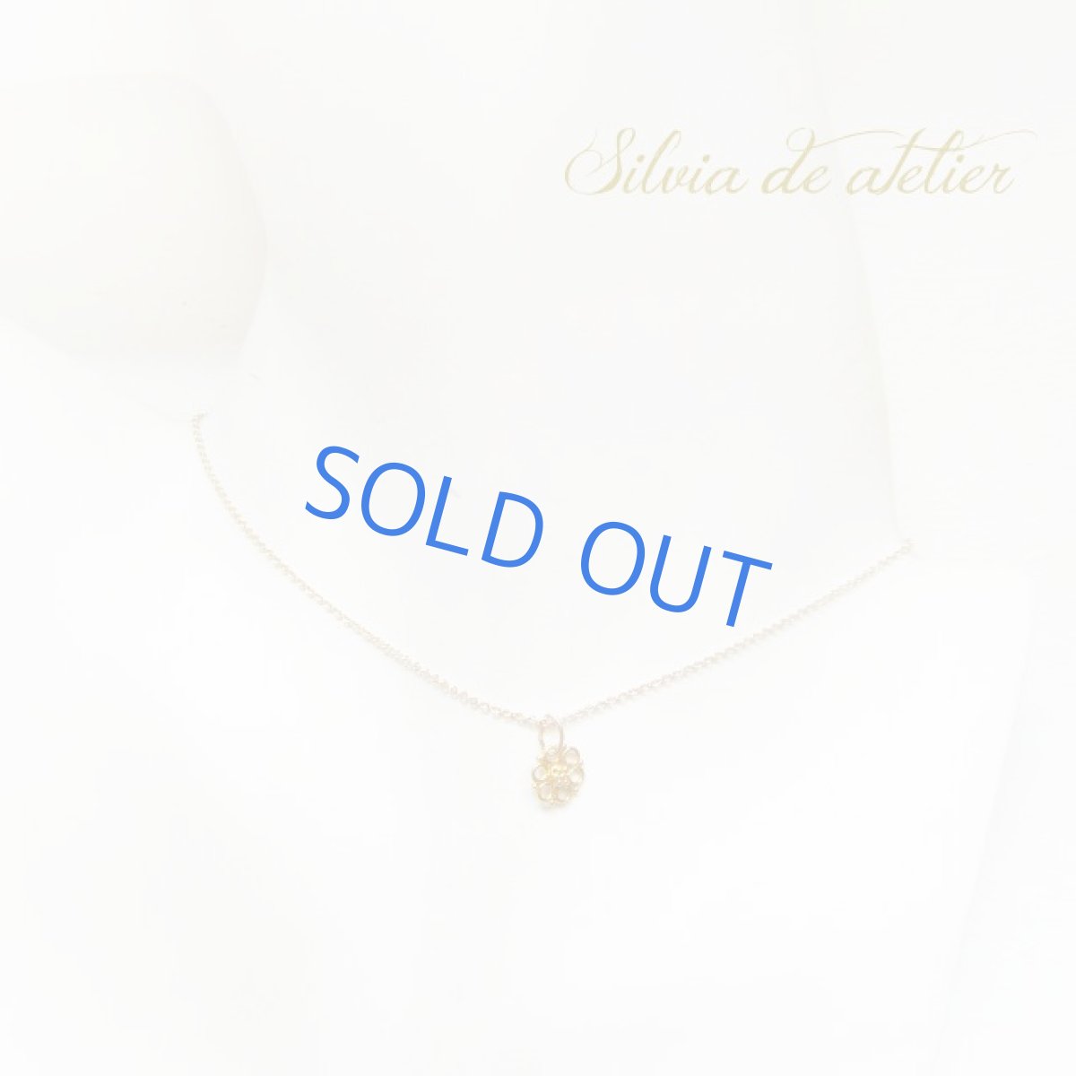 画像3: ゴールドヴェルメイユ　フラワーチャーム　14kgfネックレス (3)