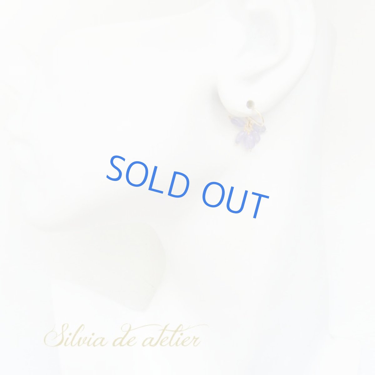 画像2: タンザナイト　オーバル　フリンジ　14kgf　フックピアス (2)