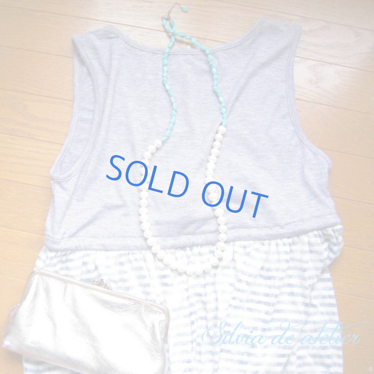 画像4: 淡水パール　＆　天然ブルーターコイズ　バイカラー　ロングネックレス (4)