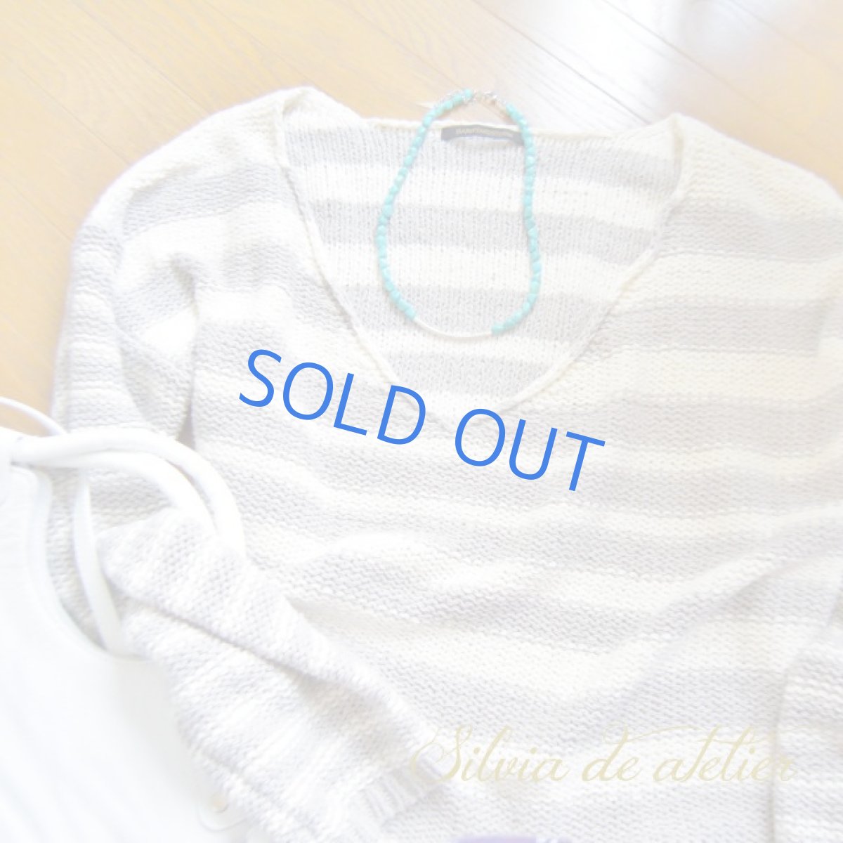 画像4: ＜2種類展開＞天然ターコイズ　タンブル　ネックレス　シルバーチューブ　ショートネックレス (4)