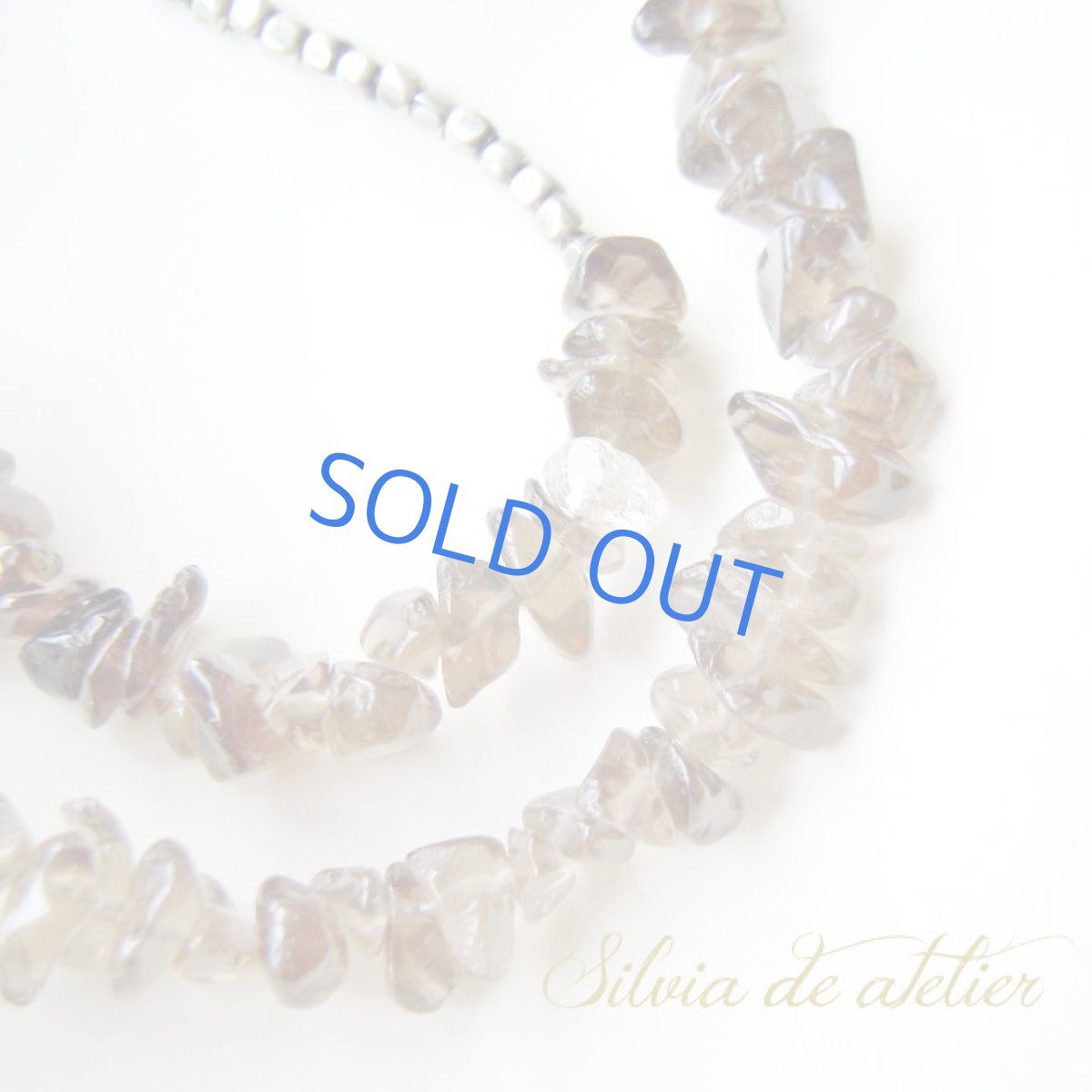 画像4: ２WAY　大粒　アマゾナイト　タンブル　スモーキークォーツ　アンティークシルバー　ロングネックレス (4)