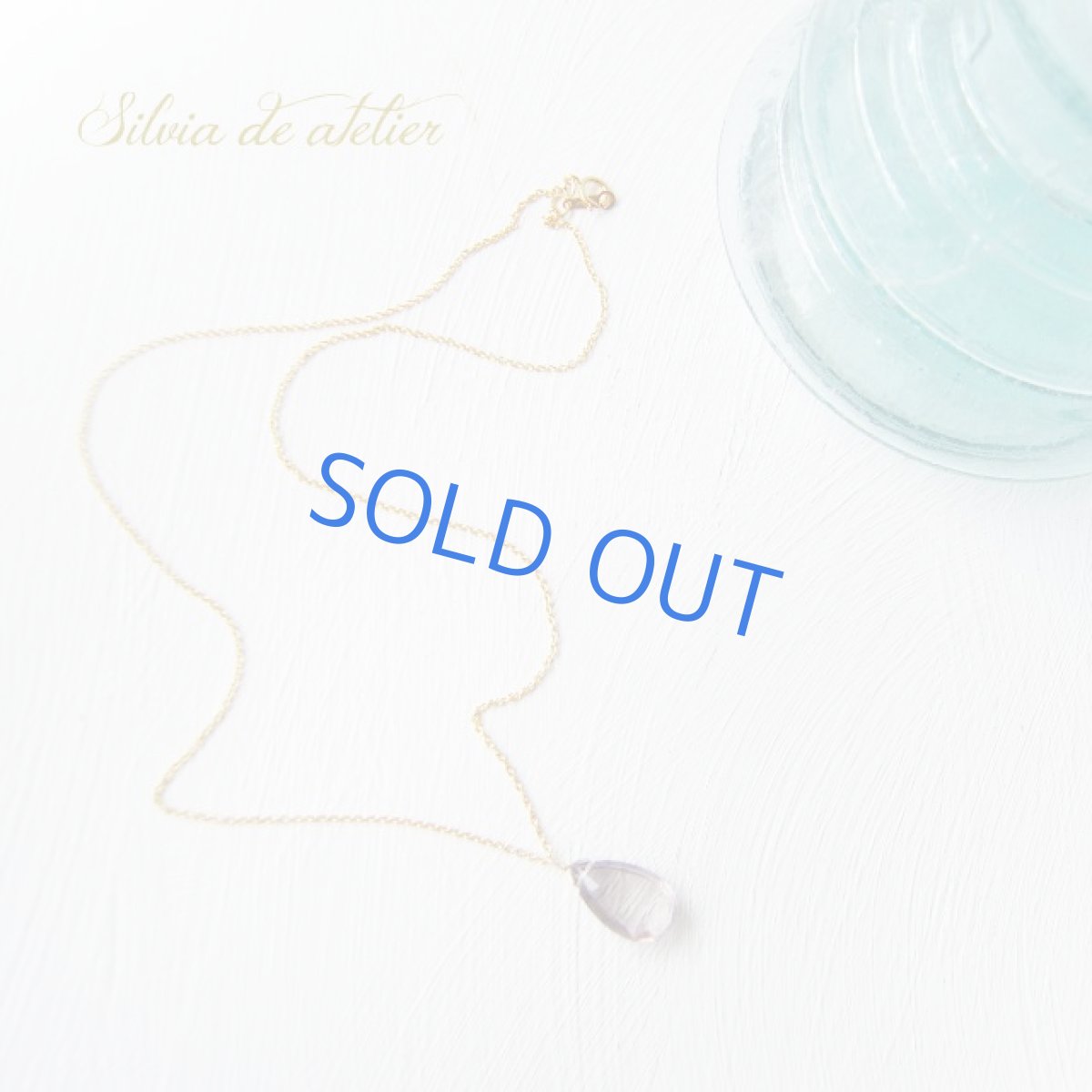 画像5: 宝石質フローライト　モーブパープル　LLサイズ　14kgf　チェーンネックレス (5)