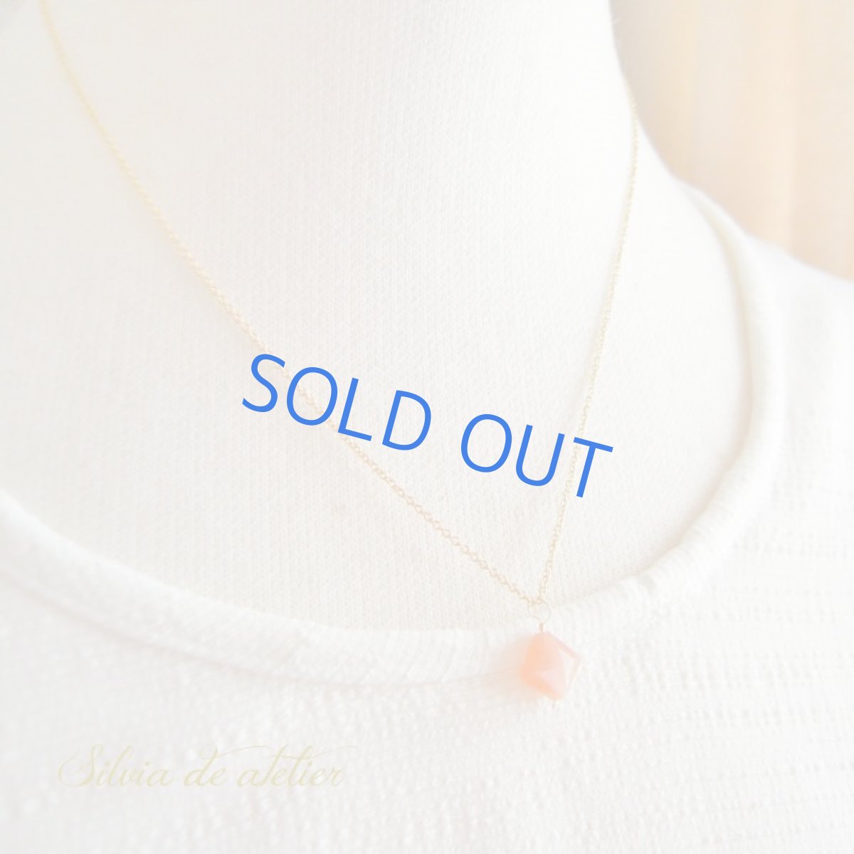 画像3: ラスト１　ジューシーオレンジ　カーネリアン　シャンデリアドロップ　14kgf　チェーンネックレス (3)