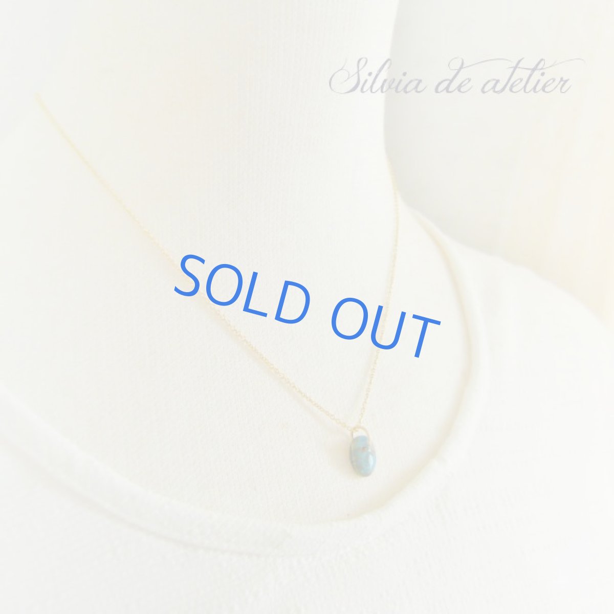 画像4: １点もの　オーストラリア産　ブラック　オパール　タブレット　14kgfネックレス（オーバル）　 (4)