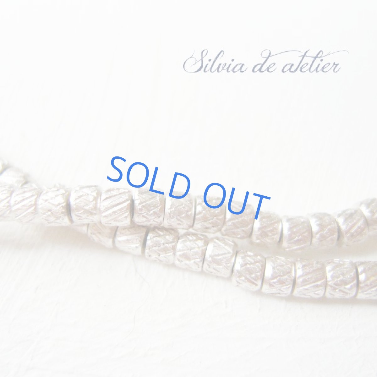 画像2: ケシパール　フリンジ　シルバービーズ　ショートネックレス (2)