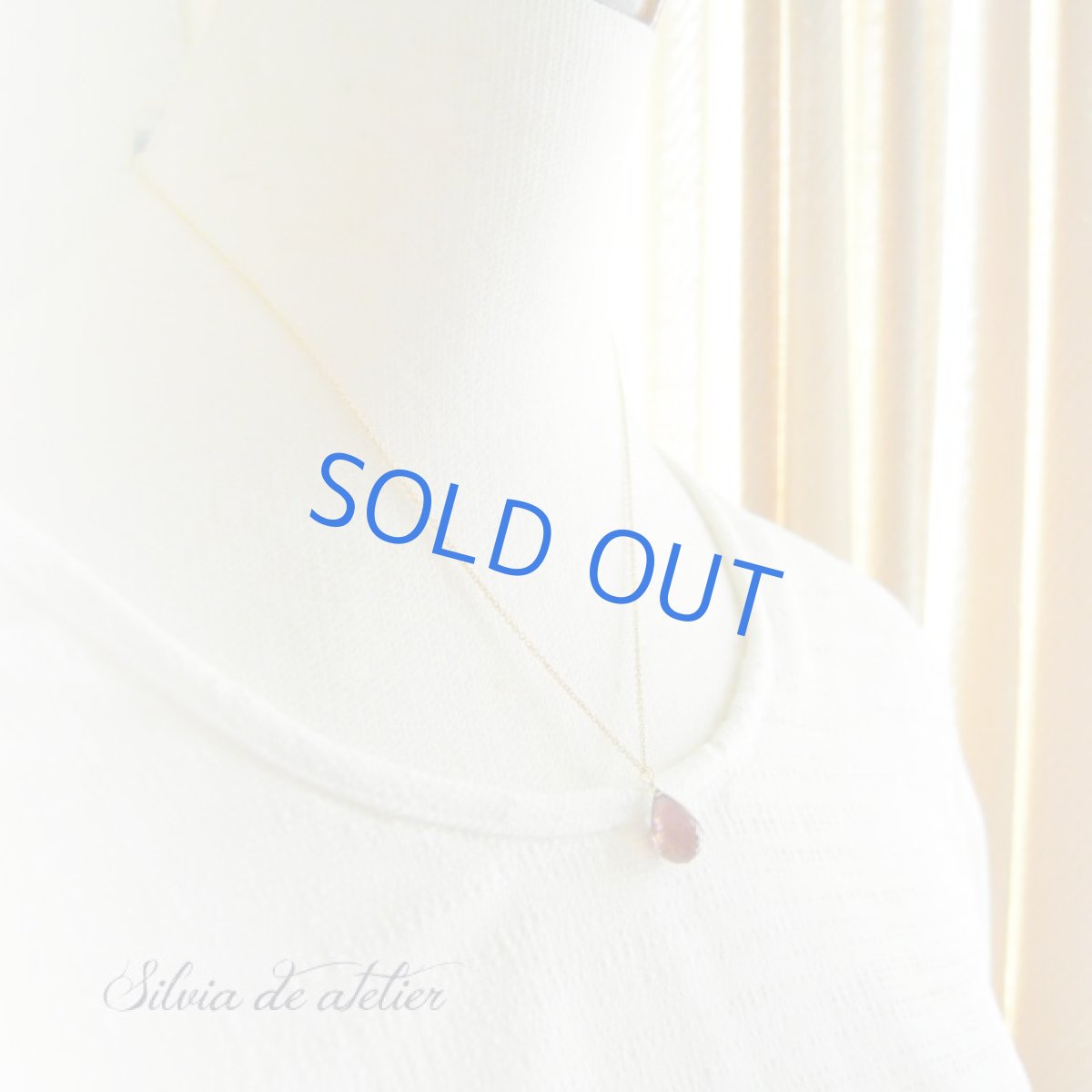 画像4: １点もの　AAA　ピンクトルマリン（ルべライト）　LLサイズ　ブリオレットドロップ　14kgf　チェーンネックレス (4)