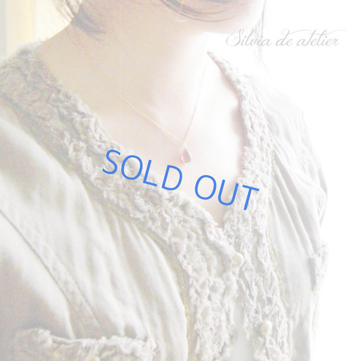 画像5: １点もの　AAA　ピンクトルマリン（ルべライト）　LLサイズ　ブリオレットドロップ　14kgf　チェーンネックレス (5)