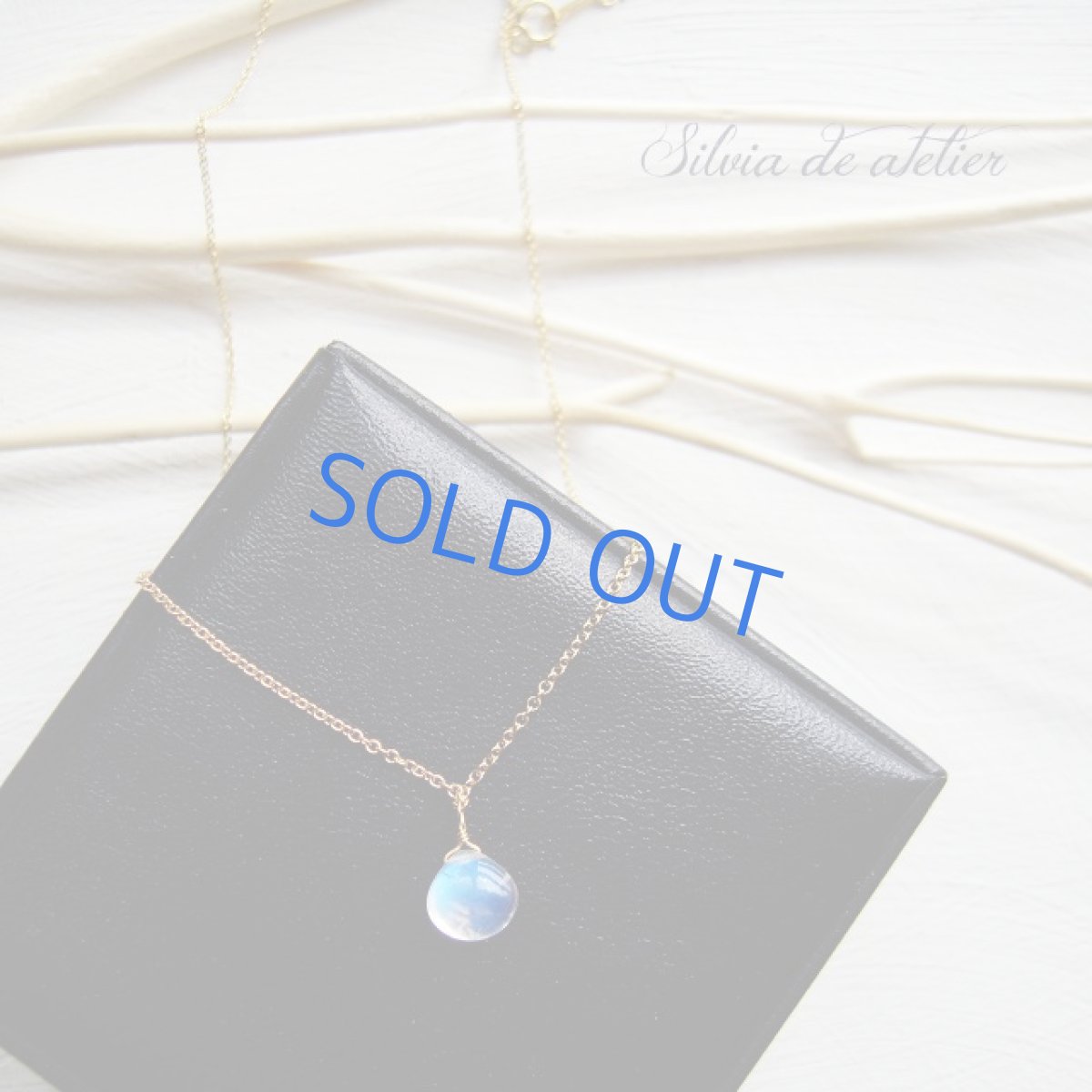 画像3: 　Sサイズ　AAAA　レインボーブルームーンストーン　マロンドロップ　14kgfネックレス (3)